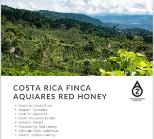 COSTA RICA FINCA AQUIARES RED HONEY