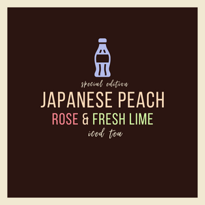 Japanese Peach, Rose & Lime Iced Tea
